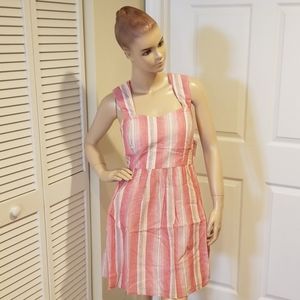 Ixia Striped Sleeveless Summer Dress Sm NWT